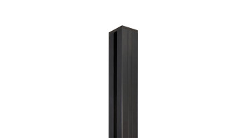 planeo Classic - Alupfosten zum Einbetonieren oder Aufdübeln Anthrazit 7.9 x 7.9 x 240 cm inkl. Kappe