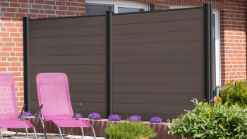 planeo Solid - Gartenzaun Quadratisch Terra