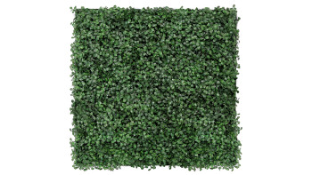 planeo Akustikpaneel - MixWall Leaf Mood Dark Green Design Buxus 52 x 52 cm | Kunstpflanze (PLMW-31111)