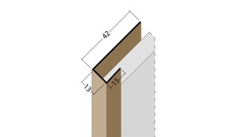 planeo Protect Abschlussprofil - AP 13mm Aufnahme 5000mm Länge weiß