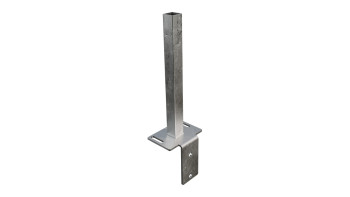 planeo Gardence Metallic - GJ 47 L-Stein Konsole 16 x 12 x 40 cm zum Aufdübeln mit integriertem Montageadapter