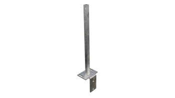 planeo Gardence Metallic - GJ 48 L-Stein Konsole 16 x 12 x 60 cm zum Aufdübeln mit integriertem Montageadapter und Senkschrauben M8 x 35 mm