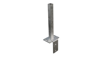 planeo Gardence Metallic - GJ 49 L-Stein Konsole 16 x 12 x 40 cm zum Aufdübeln mit integriertem Montageadapter und Senkschrauben M8 x 35 mm