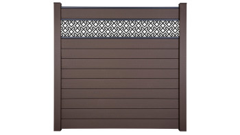 planeo Gardence Strong - BPC-Steckzaun Abstract Terra 180 x 180 cm