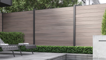 planeo Gardence Strong - BPC-Gartenzaun Quadratisch Bi-Color co-ex