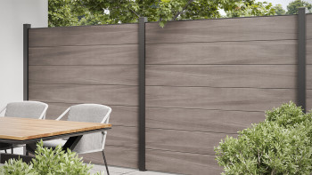 planeo Gardence Strong XL - BPC-Gartenzaun Bi-Color co-ex