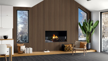 Skaben Energiesparpaneele SilentWall Thermo - Eiche Antik - 250 x 48 cm