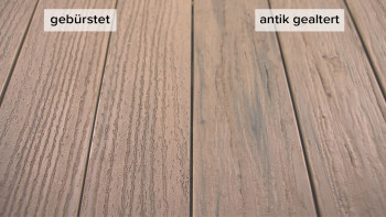 planeo TitanWood - Massivdiele sand-grau antik gealtert/gebürstet