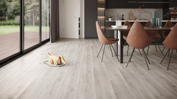 planeo Rigid Klick-Vinyl XL - Eiche Grau | Synchronprägung