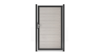 planeo Gardence Guard - BPC-Universaltor Bi-Color mit Alu-Rahmen in Anthrazit | DB703