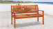 Gartenbank Eukalyptusholz 120 x 60 x 90 cm