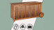 Auflagenbox Akazienholz 120 x 55 x 60 cm Innenplane