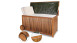 Auflagenbox Akazienholz 120 x 55 x 60 cm Innenplane