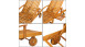Premium Sonnenliege Akazienholz 195.5 x 69 x 85 cm klappbar