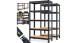 Schwerlastregal 2er-Set - 180 x 90 x 40 cm Schwarz pulverbeschichtet
