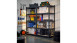 Schwerlastregal 2er-Set - 180 x 90 x 40 cm Schwarz pulverbeschichtet