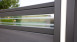 planeo Solid - Gartenzaun Designblende Glas15 Steingrau co-ex