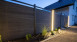 planeo Solid - Gartenzaun Designblende Glas15 Steingrau co-ex
