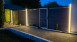 planeo Solid - Gartenzaun Designblende Glas15 Steingrau co-ex