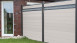 planeo Solid - Gartenzaun Designblende Alu15 BiColor Weiß