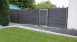 planeo Solid - Gartenzaun Quadratisch Steingrau co-ex