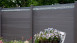 planeo Solid - Gartenzaun Designblende Alu15 Steingrau co-ex